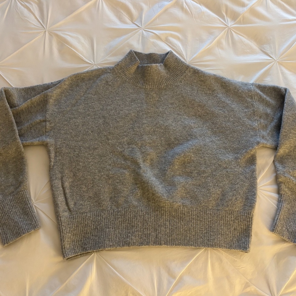 & Other Stories Women's Mock-Neck Knit Sweater in gray (size XS)
